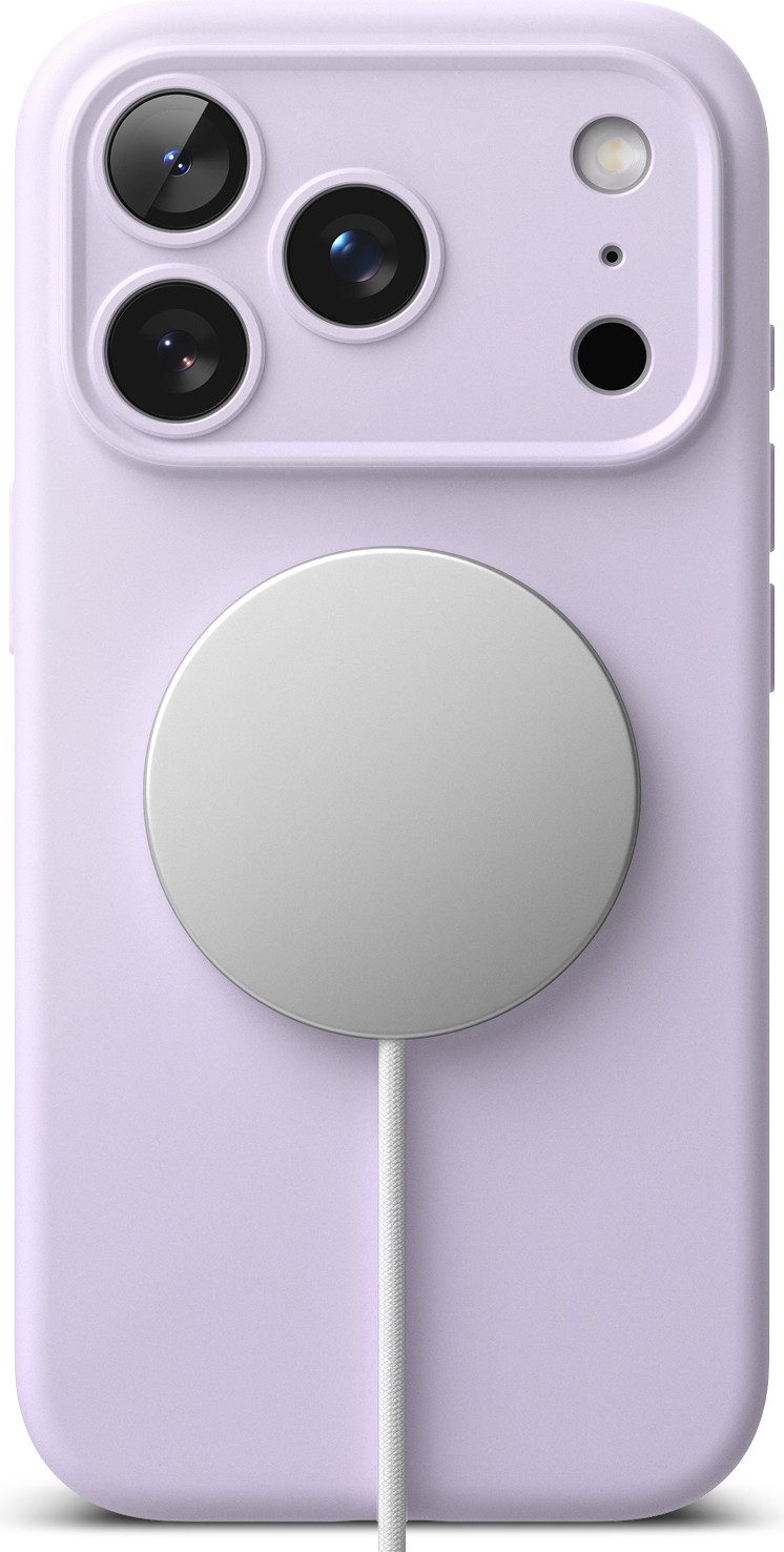 Чехол-накладка Ringke Silicone Magnetic для iPhone 17 Pro Max (Light Purple) — фото 3