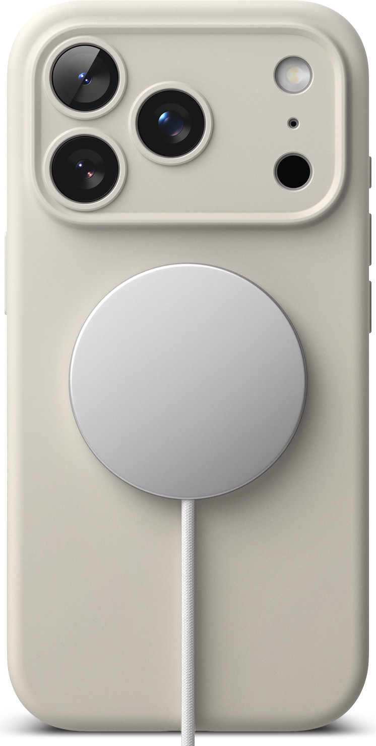 Чехол-накладка Ringke Silicone Magnetic для iPhone 17 Pro Max (Stone) — фото 3