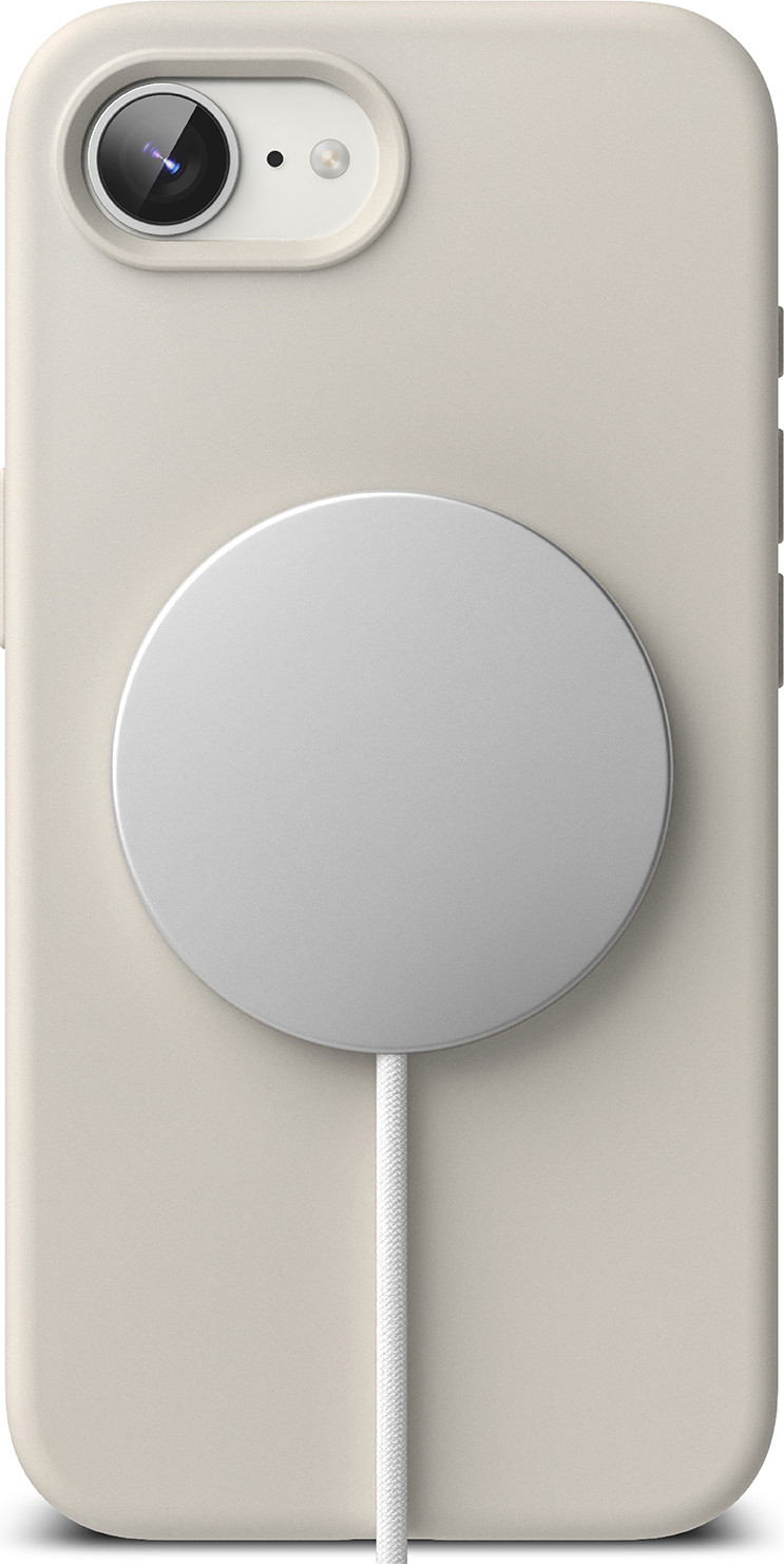 Чехол-накладка Ringke Silicone Magnetic для iPhone 17e/16e (Stone) — фото 3