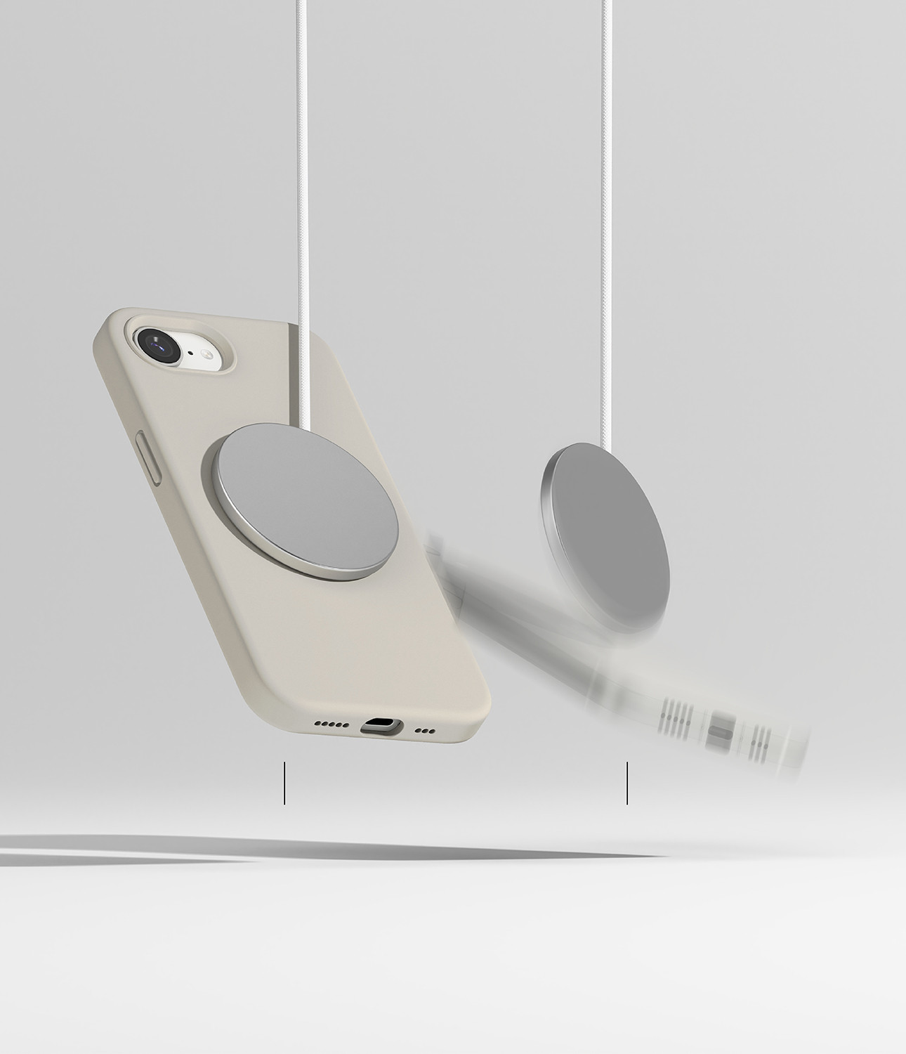 Чехол-накладка Ringke Silicone Magnetic для iPhone 17e/16e (Stone) — фото 6
