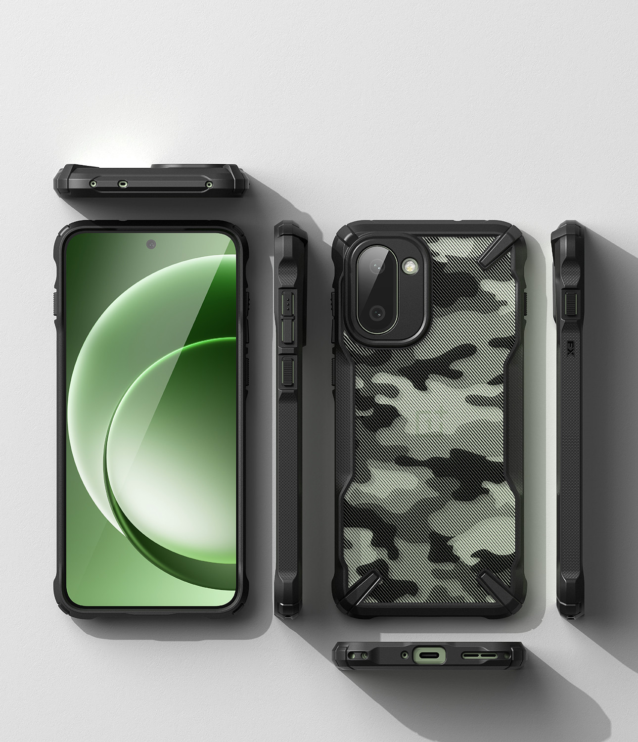Чехол-накладка Ringke Fusion X для OnePlus 15R (Camo Black) — фото 5