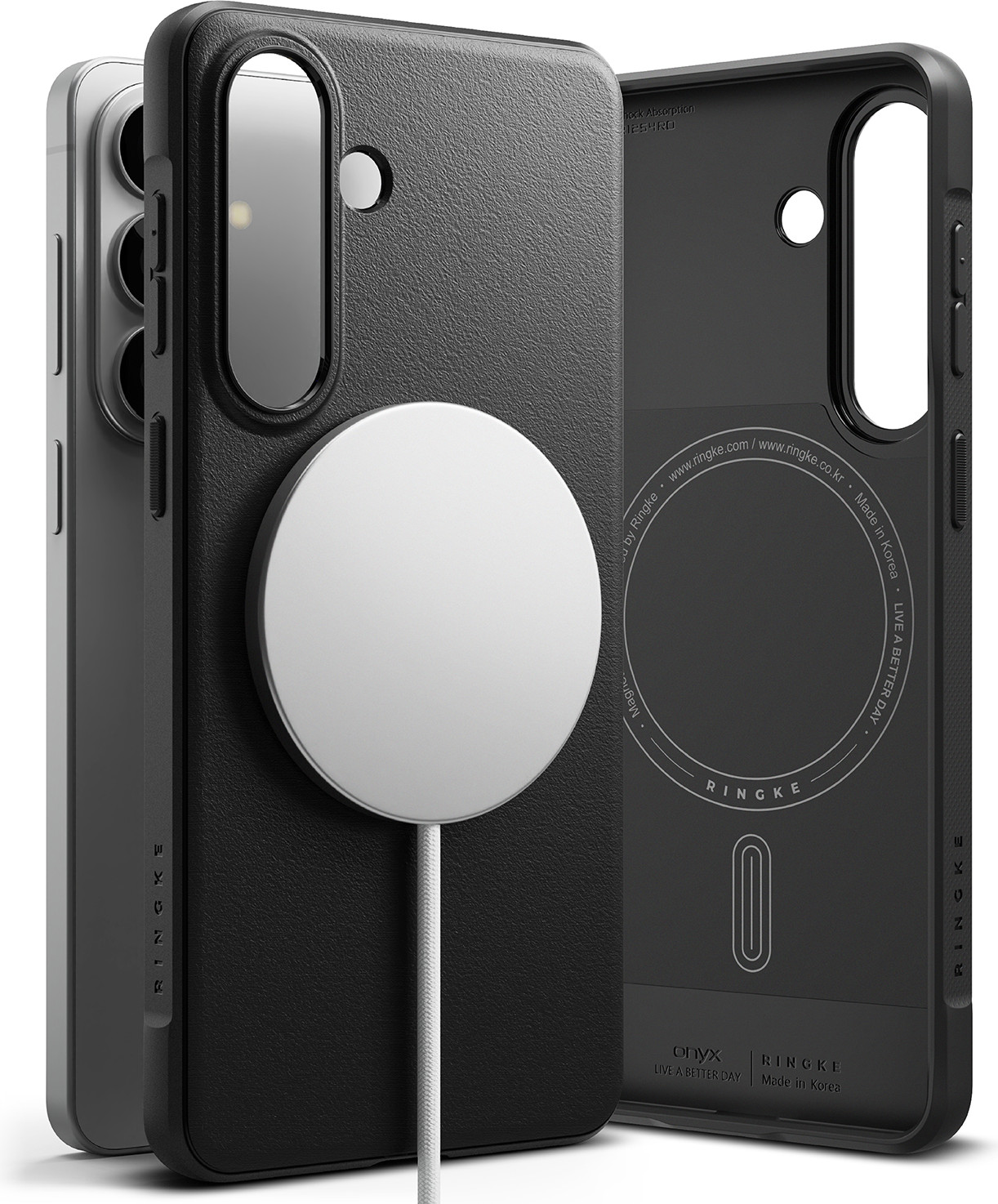 Чехол-накладка Ringke Onyx Magnetic для Galaxy S26 (Black) — фото 3
