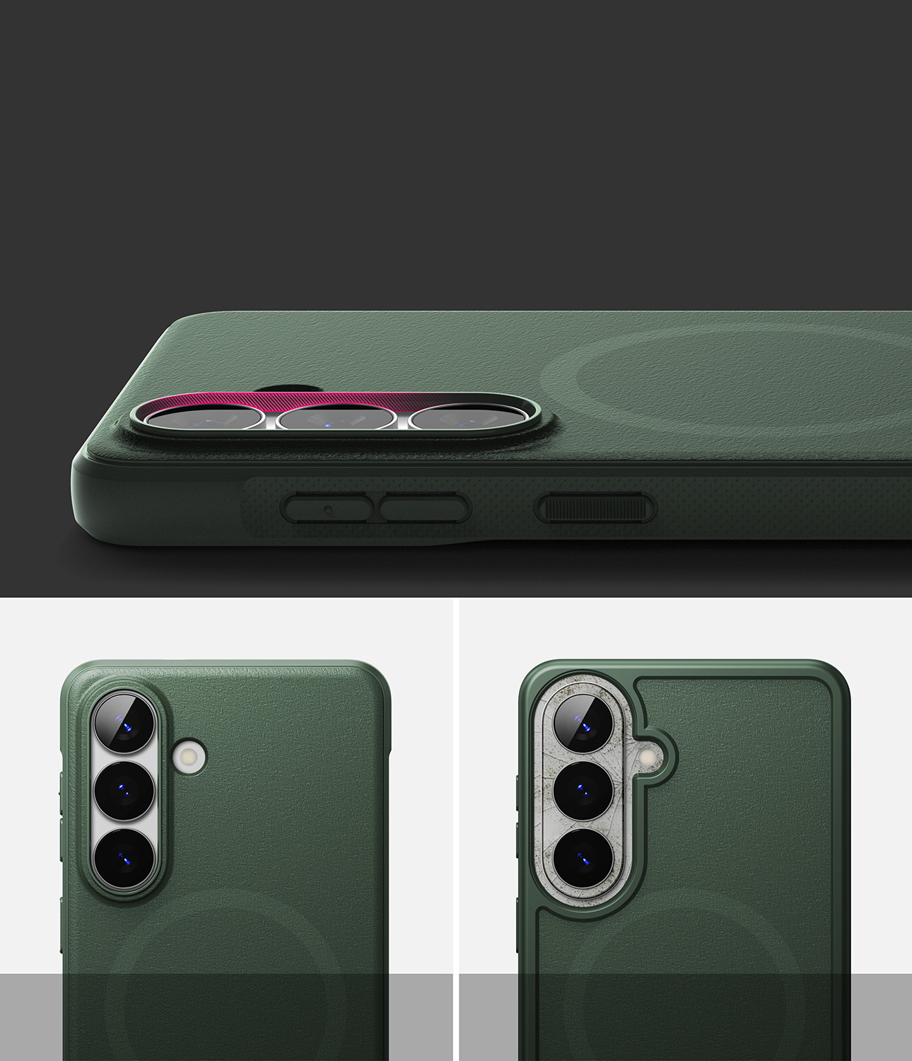 Чехол-накладка Ringke Onyx Magnetic для Galaxy S26 (Dark Green) — фото 6