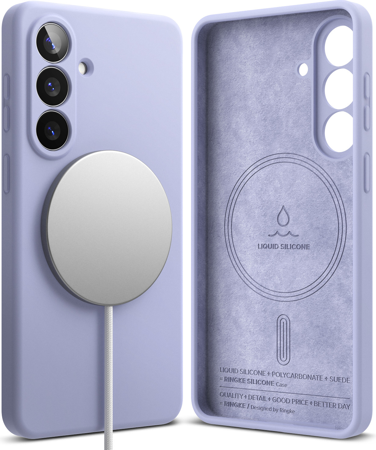 Чехол-накладка Ringke Silicone Magnetic для Galaxy S26 (Lavender)