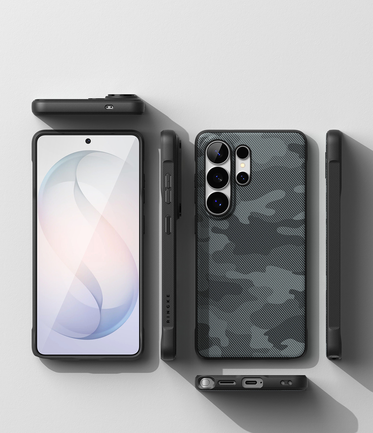 Чехол-накладка Ringke Onyx Magnetic для Galaxy S26 Ultra (Camo Black) — фото 4
