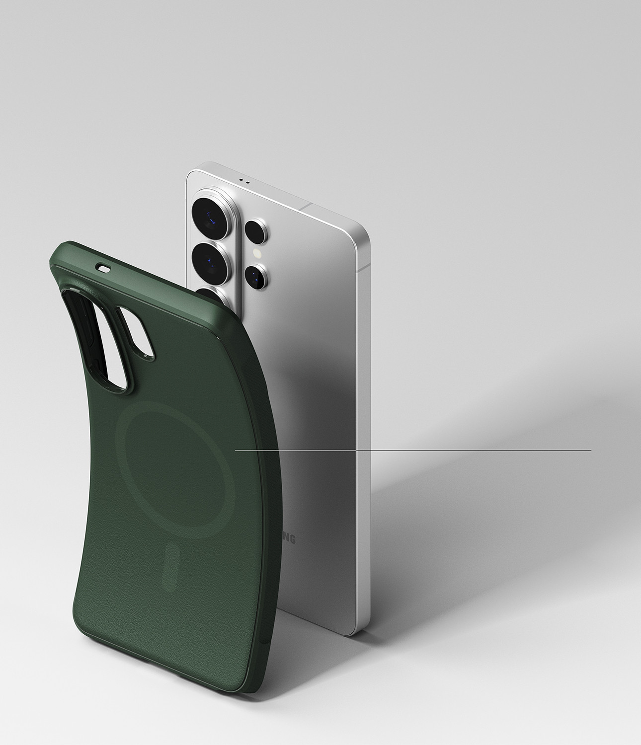 Чехол-накладка Ringke Onyx Magnetic для Galaxy S26 Ultra (Dark Green) — фото 5