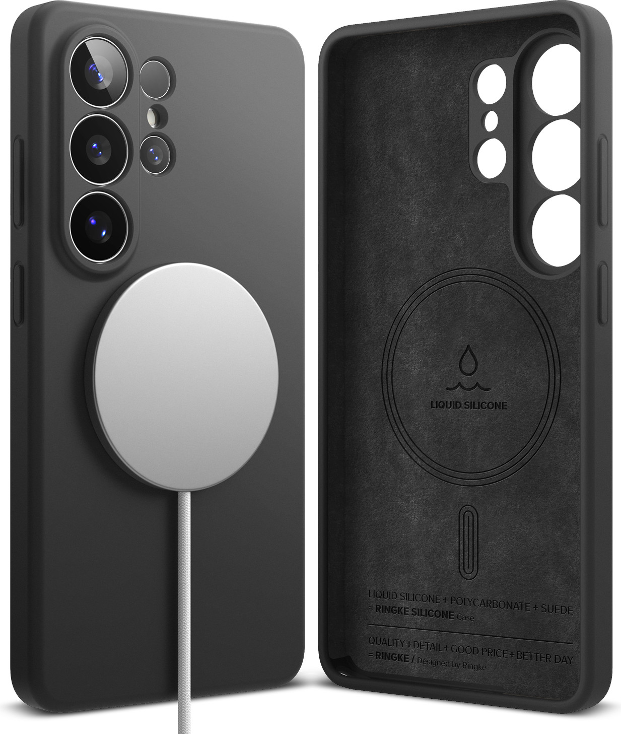 Чехол-накладка Ringke Silicone Magnetic для Galaxy S26 Ultra (Black)