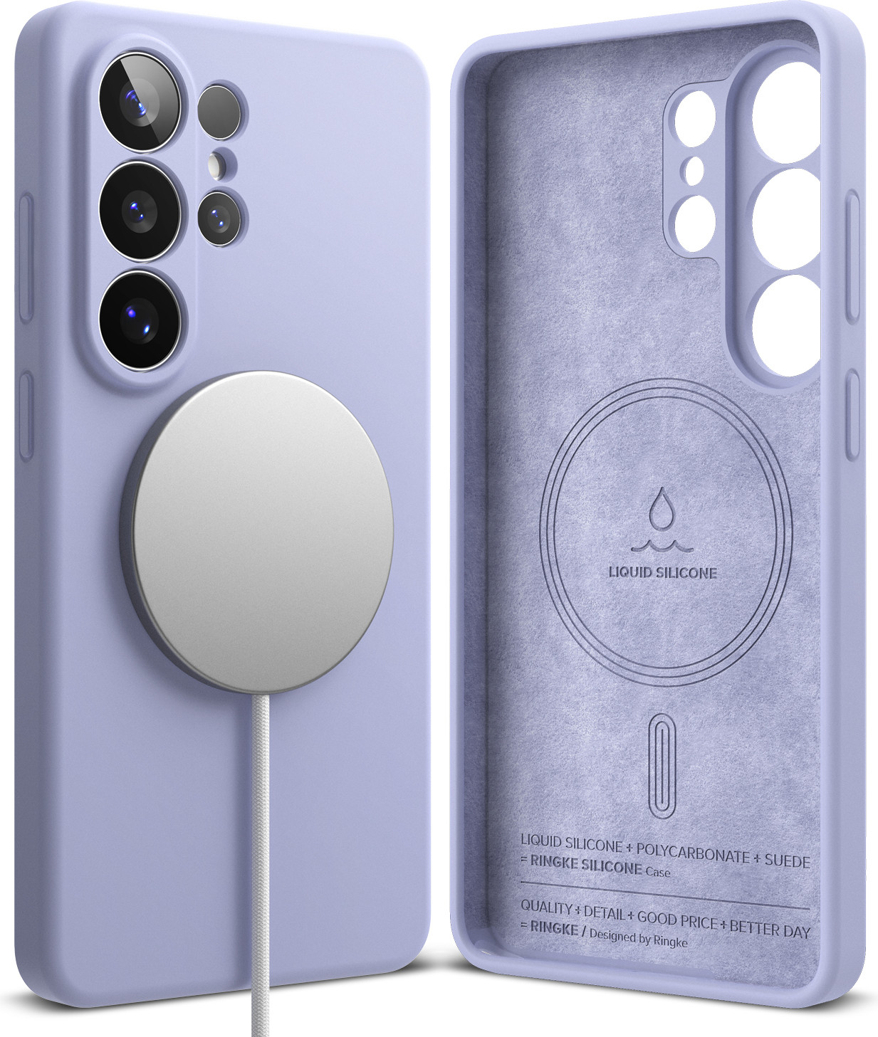 Чехол-накладка Ringke Silicone Magnetic для Galaxy S26 Ultra (Lavender)