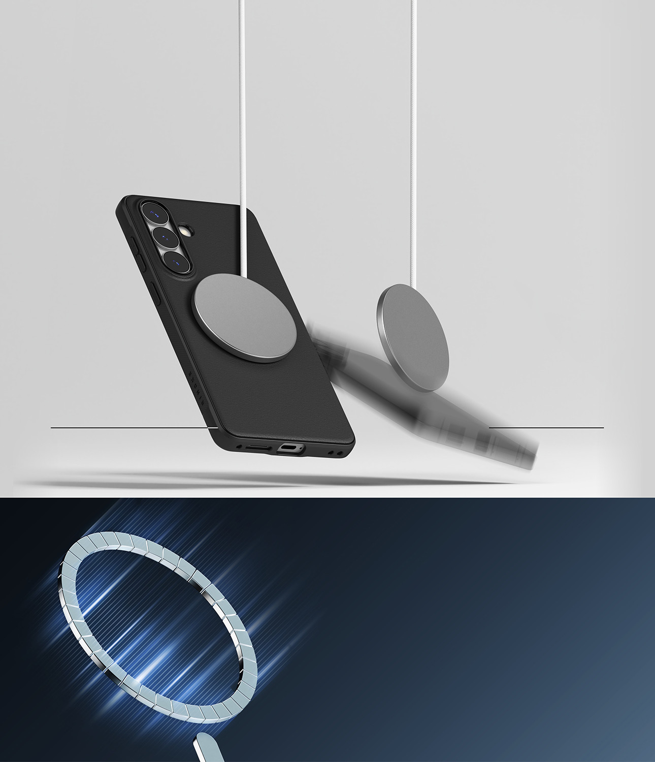 Чехол-накладка Ringke Onyx Magnetic для Galaxy S26 Plus (Black) — фото 4