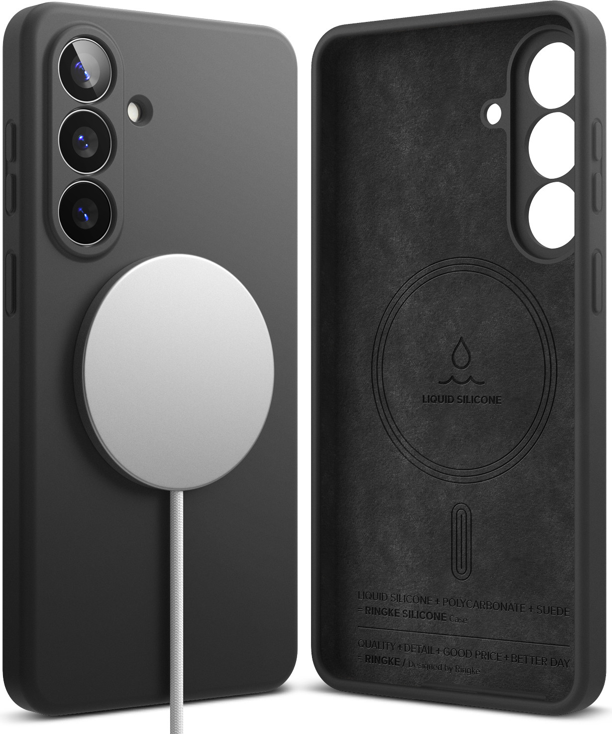 Чехол-накладка Ringke Silicone Magnetic для Galaxy S26 Plus (Black)