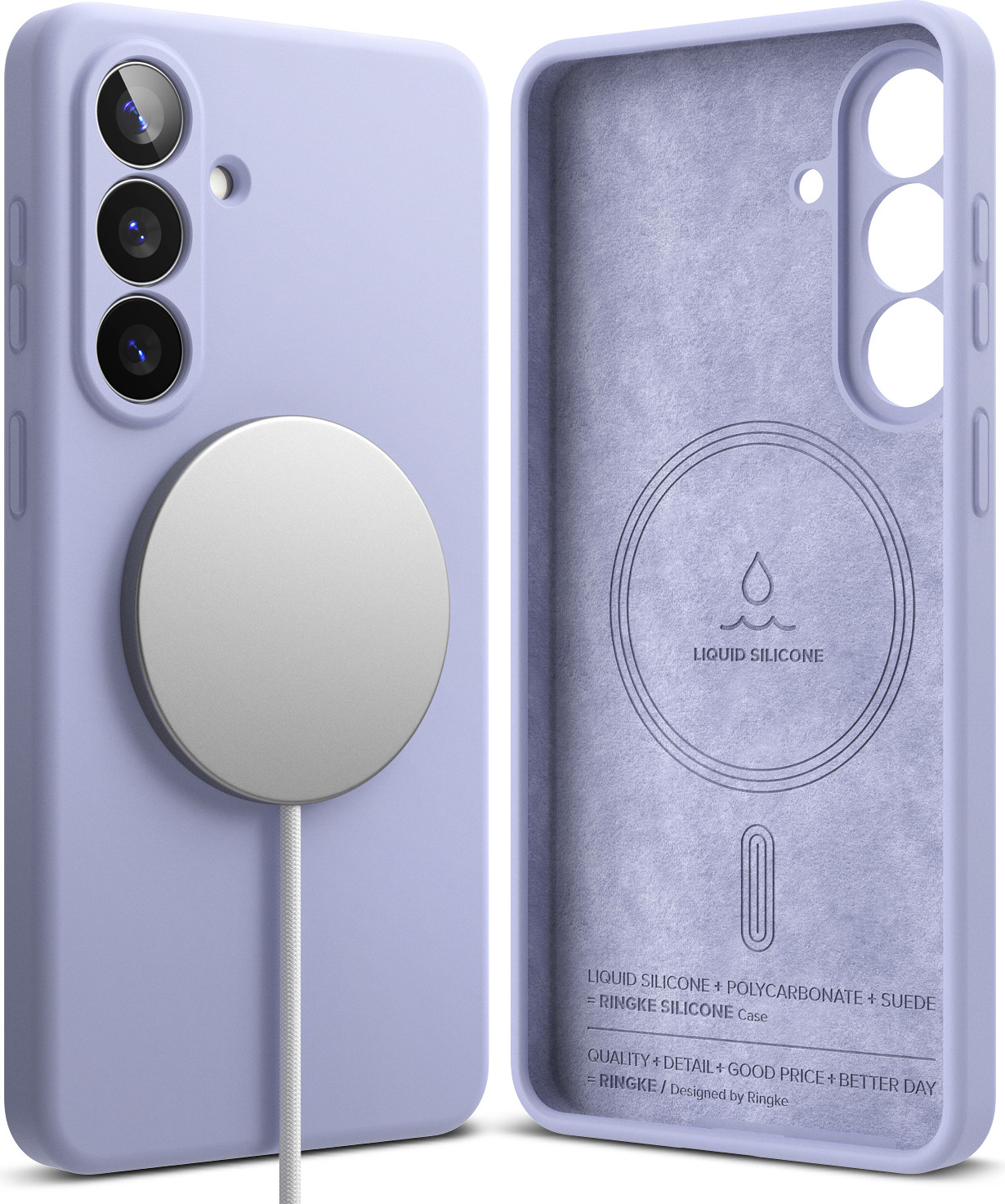 Чехол-накладка Ringke Silicone Magnetic для Galaxy S26 Plus (Lavender)