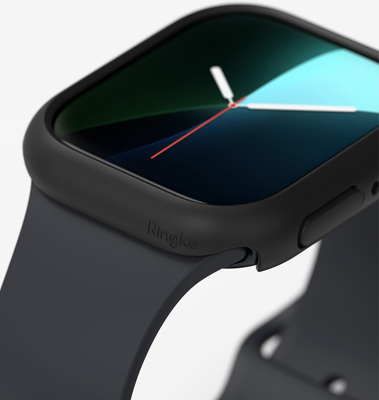 Защитный чехол для умных часов Ringke Slim Для Apple Watch 11/10 42мм (2шт, Clear/Matte Black) — фото 3