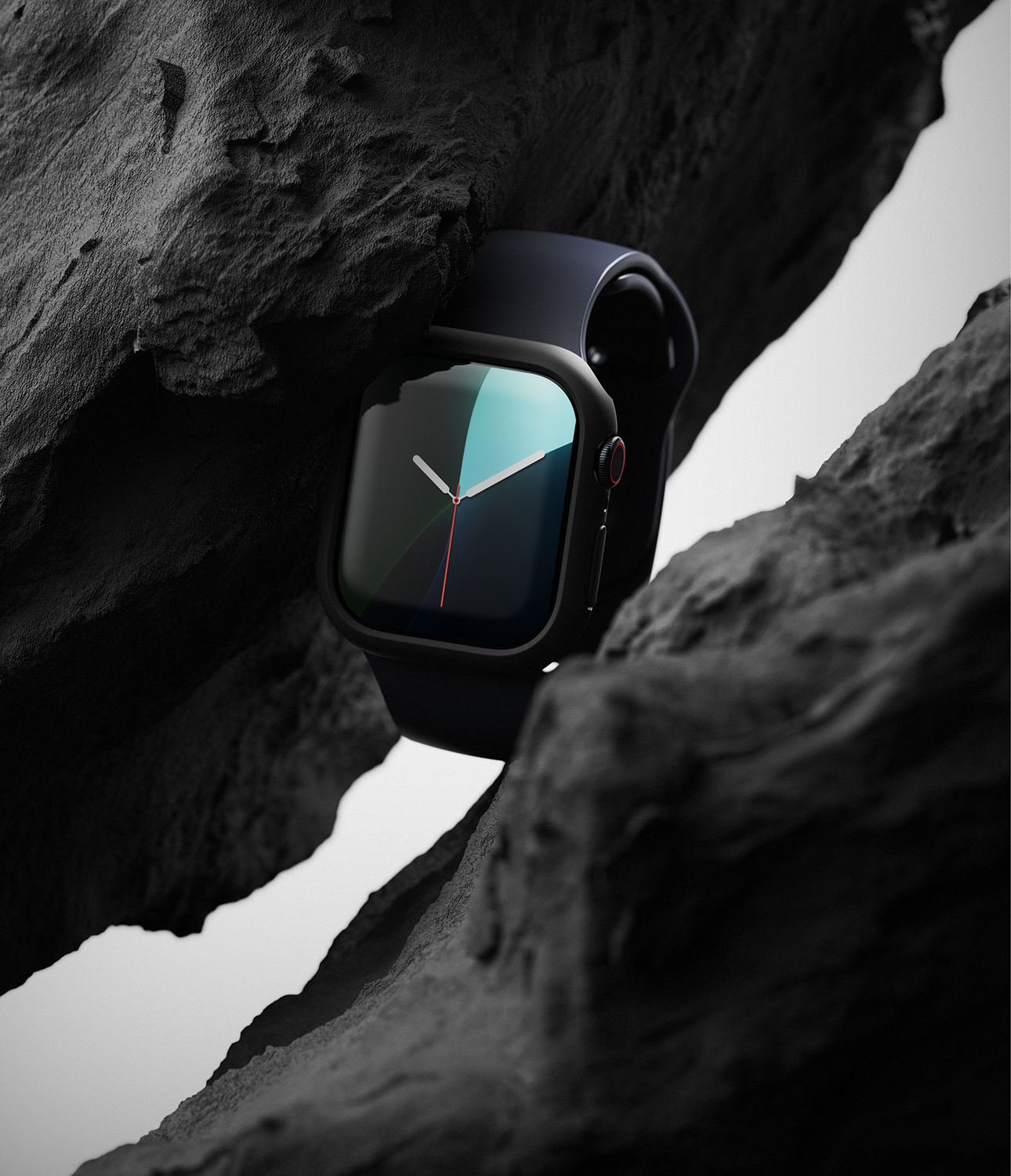 Защитный чехол для умных часов Ringke Slim Для Apple Watch 11/10 42мм (2шт, Clear/Matte Black) — фото 5