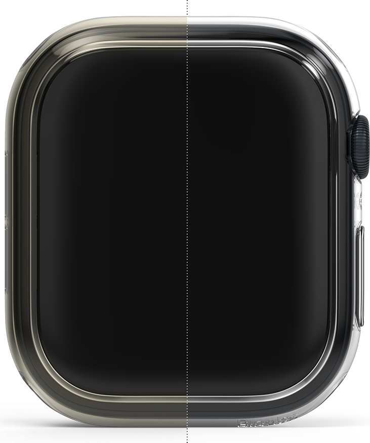 Защитный чехол для умных часов Ringke Slim Для Apple Watch 11/10 46мм (2шт, Clear/Matte Black) — фото 4