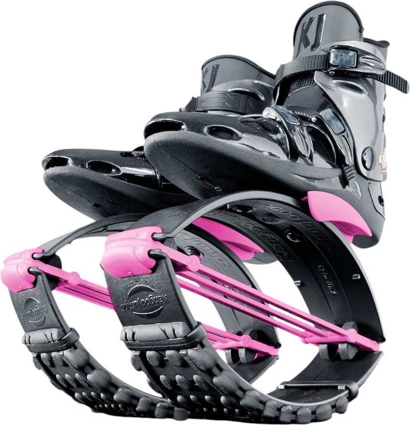 Джампер для взрослых Kangoo Jumps KJ-XR3 WE (M, белый/розовый)