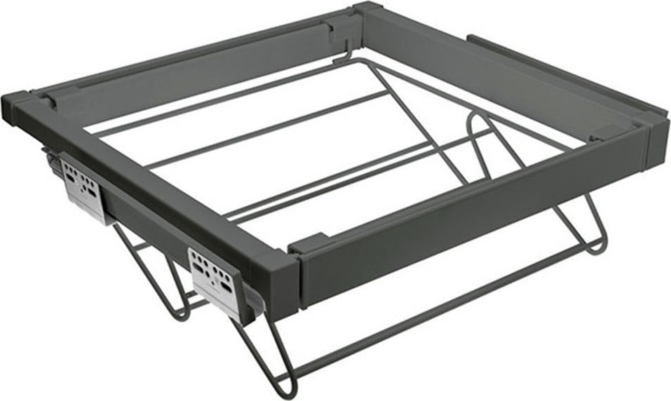 Полка выдвижная GTV Elite 900мм с доводчиком / WG-POBUW90-60 (антрацит)