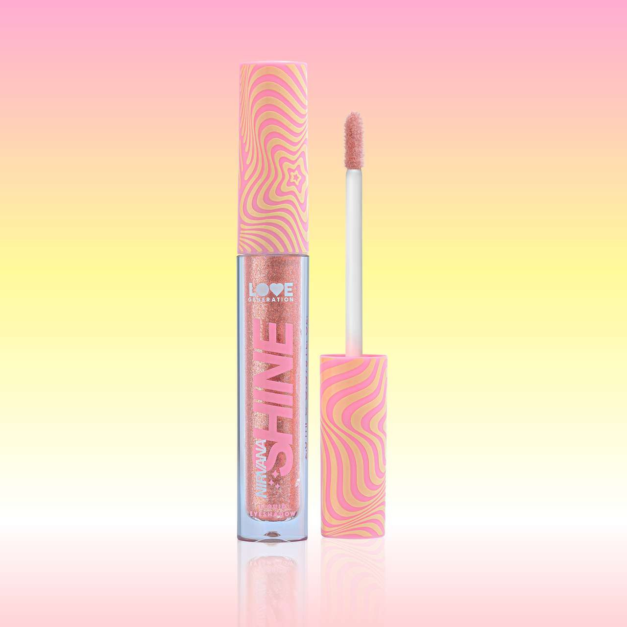Тени для век Love Generation Shine Liquid Eyeshadow Nirvana жидкие тон 02 — фото 3