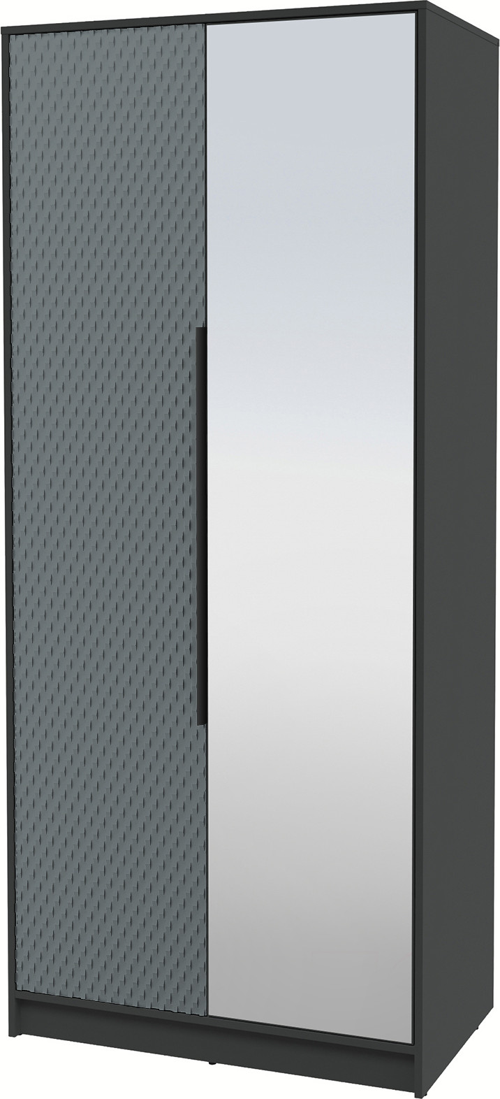 Шкаф Interline Концепт КТ-Ш2з Техно (антрацит/серый) — фото 1