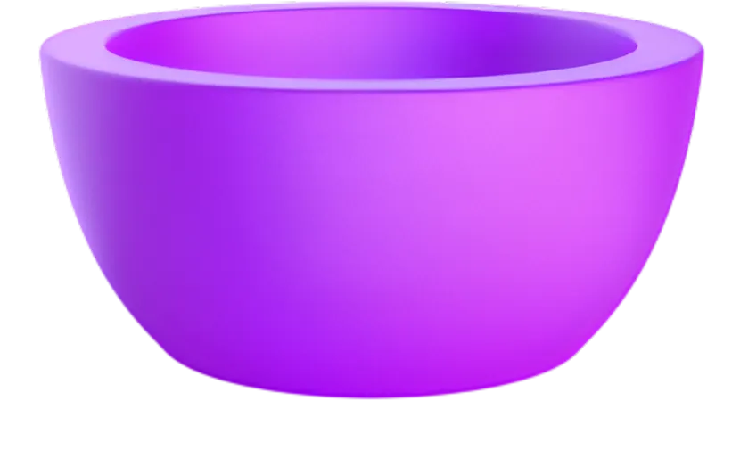 Кашпо БЕРКАНО Vetro 32 / 220_086_22V (Deep Violet)
