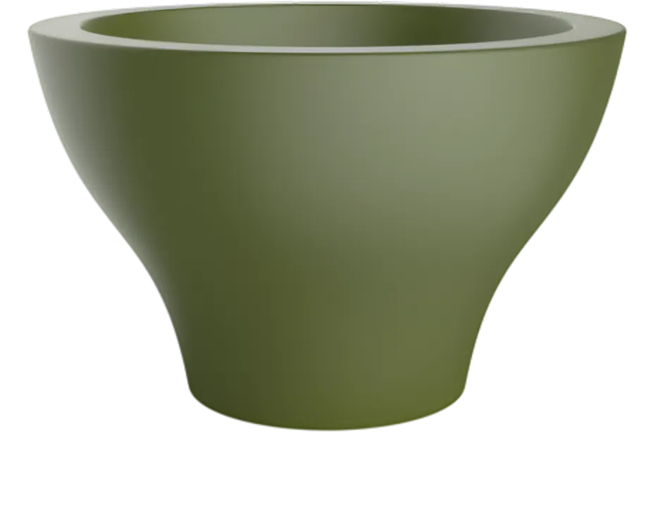 Кашпо БЕРКАНО Vetro 40 / 220_085_23V (Olive green)