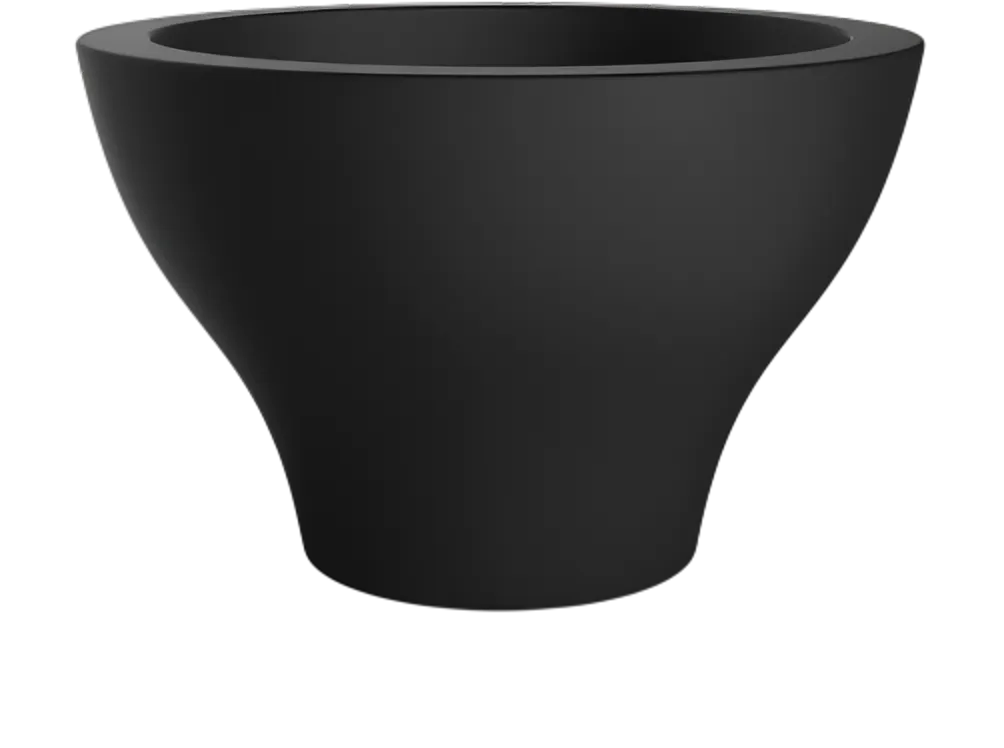 Кашпо БЕРКАНО Vetro 40 / 220_085_00V (Coal Black)