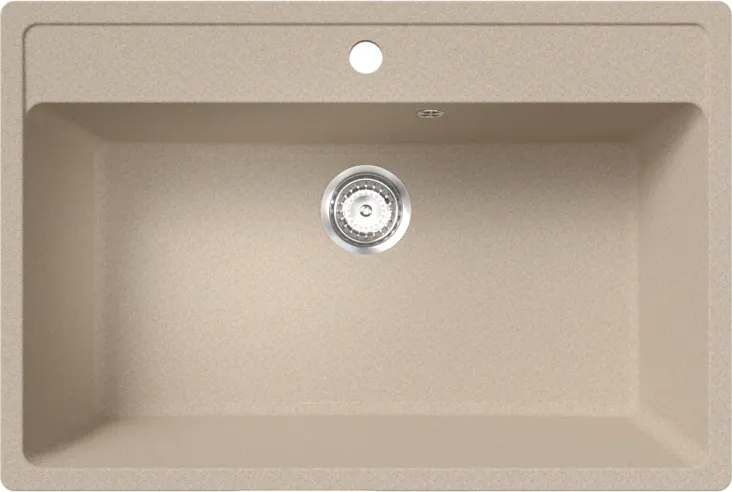 Мойка кухонная Mixline ML-GM33 / 558738 (бежевый)