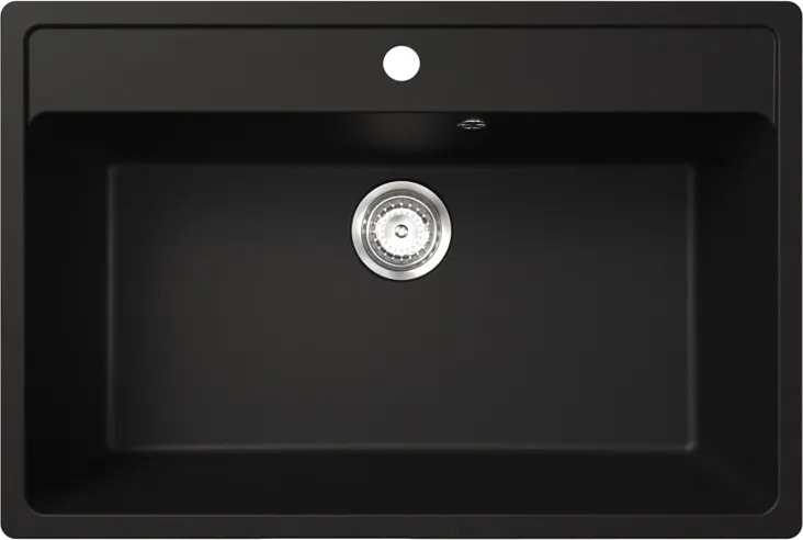Мойка кухонная Mixline ML-GM33 558739 (ультрачерный)