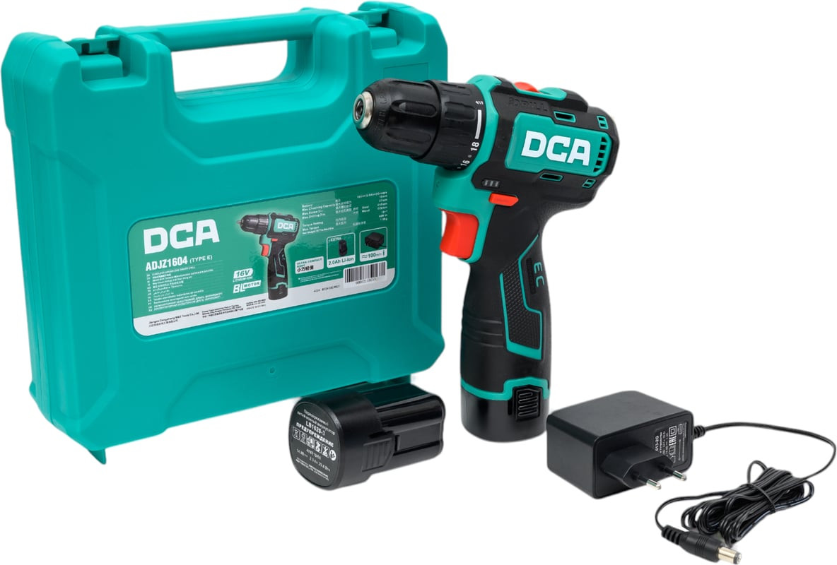Аккумуляторная дрель-шуруповерт DCA ADJZ1604 TYPE E