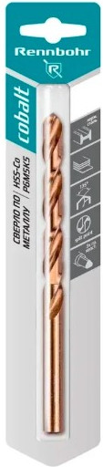 Сверло Rennbohr 13.0х151мм Power-Cobalt Р6М5К5 / 668130