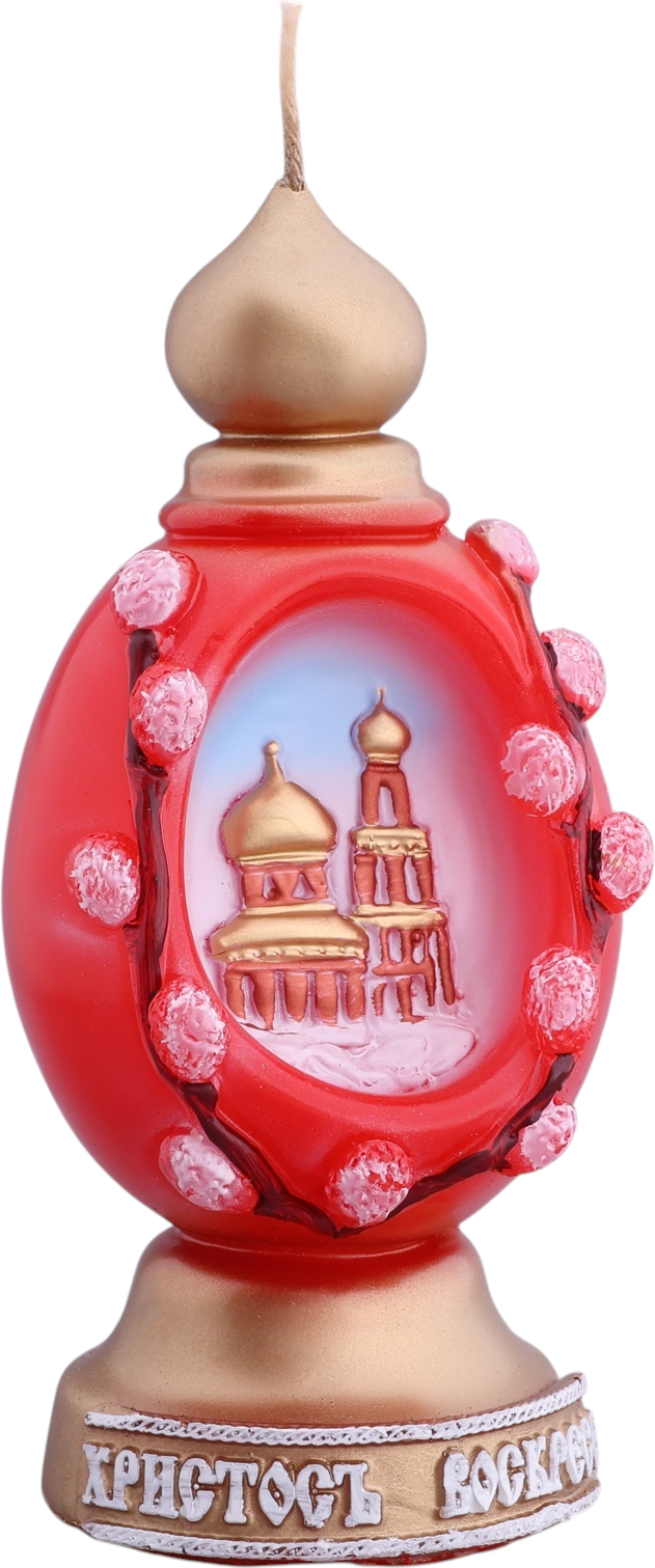 Свеча Sima-Land Пасхальное яйцо с храмом 3041598