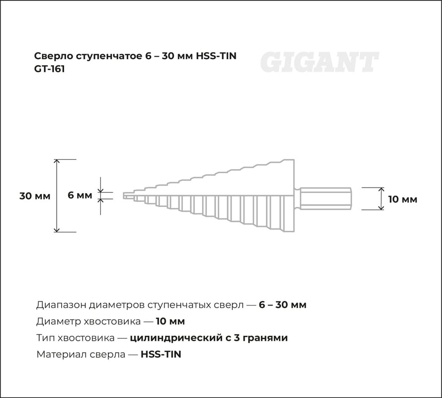 Сверло Gigant GT-161 — фото 3