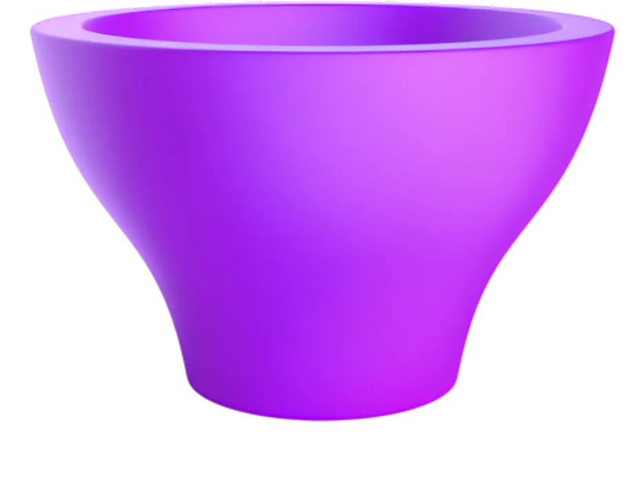 Кашпо БЕРКАНО Vetro 50 / 220_084_22V (Deep Violet)