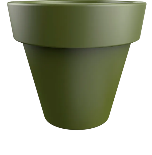 Кашпо БЕРКАНО Vetro 50 / 220_084_23V (Olive green)