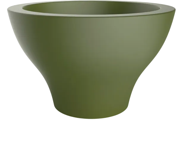Вазон БЕРКАНО Vetro 75 DB / 220_083_23 (Olive green)