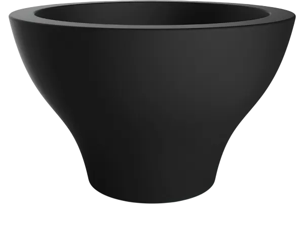 Вазон БЕРКАНО Vetro 75 DB / 220_083_00 (Coal Black)