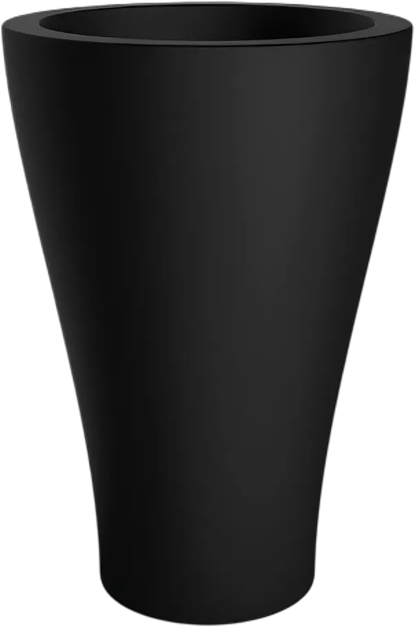 Вазон БЕРКАНО Vetro 80 DB / 220_082_00 (Coal Black)