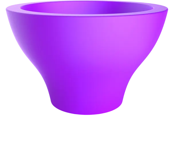 Кашпо БЕРКАНО Vetro 75 / 220_083_22V (Deep Violet)