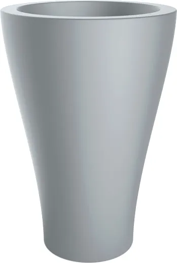 Кашпо БЕРКАНО Vetro 100 / 220_081_21V (Concrete Gray)