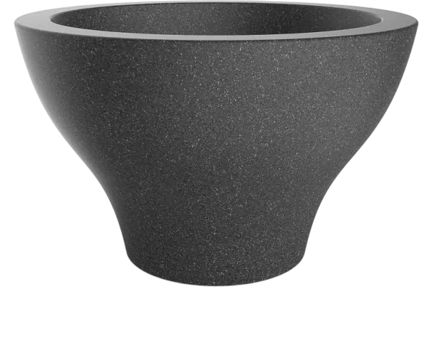 Кашпо БЕРКАНО Vetro 75 / 220_083_24V (Black Granite)