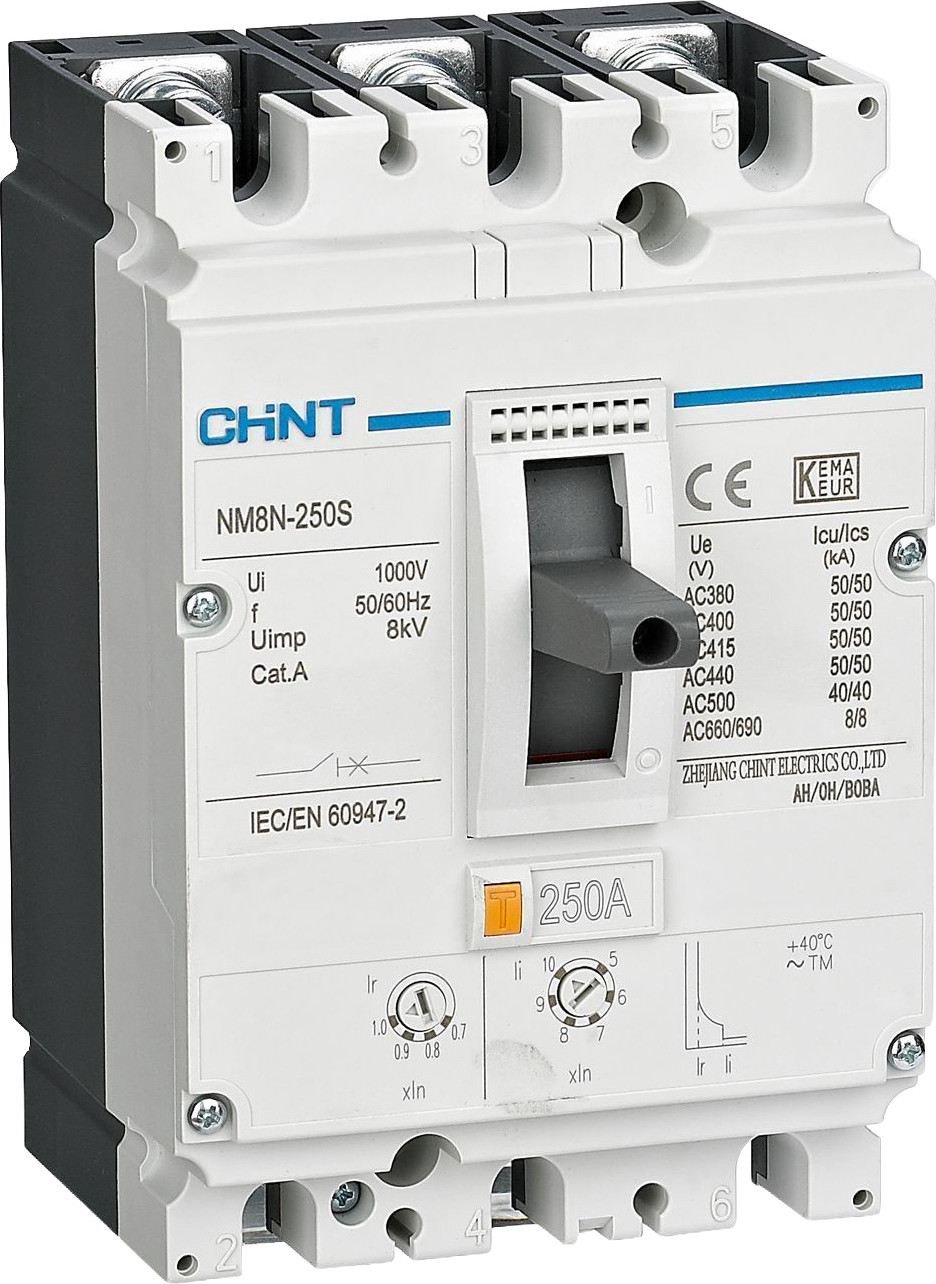 Выключатель автоматический Chint NM8N-250C 3Р 200A 36кА / 271144