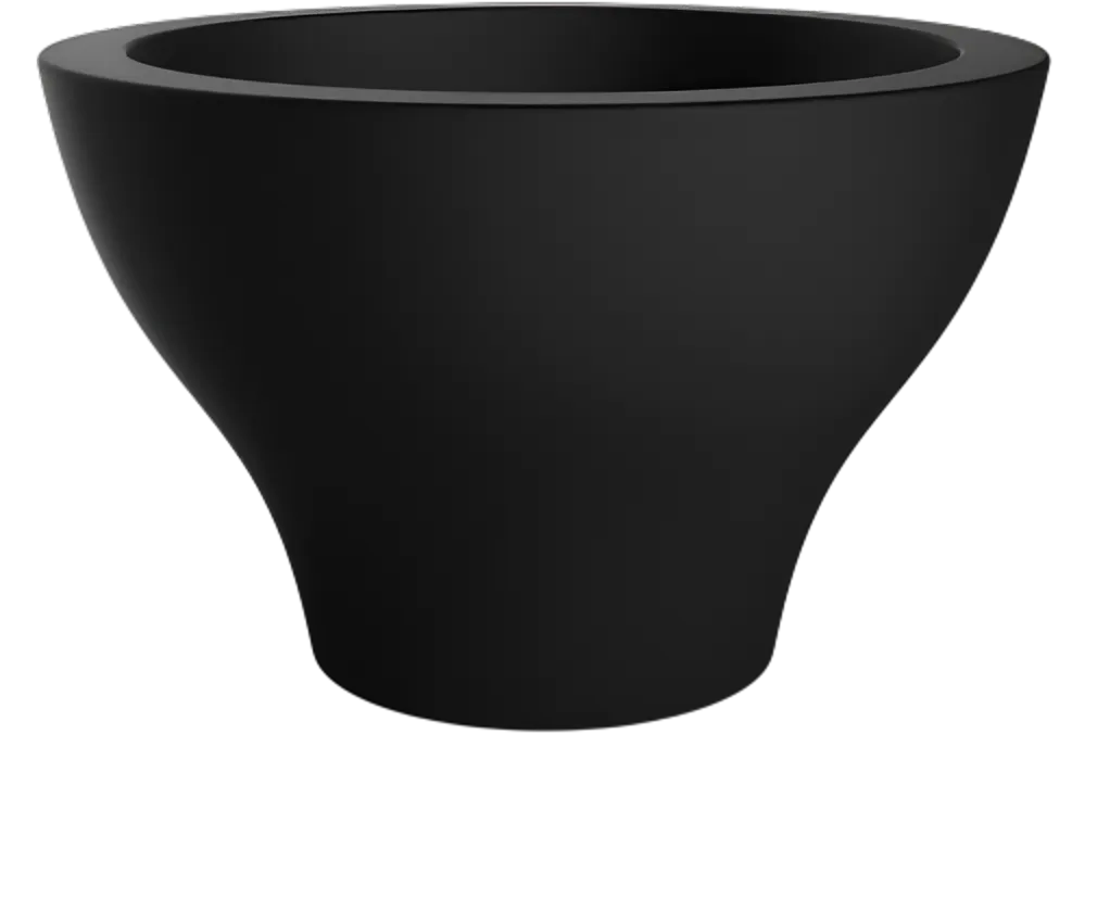 Вазон БЕРКАНО Vetro 50 DB / 220_084_00 (Coal Black)