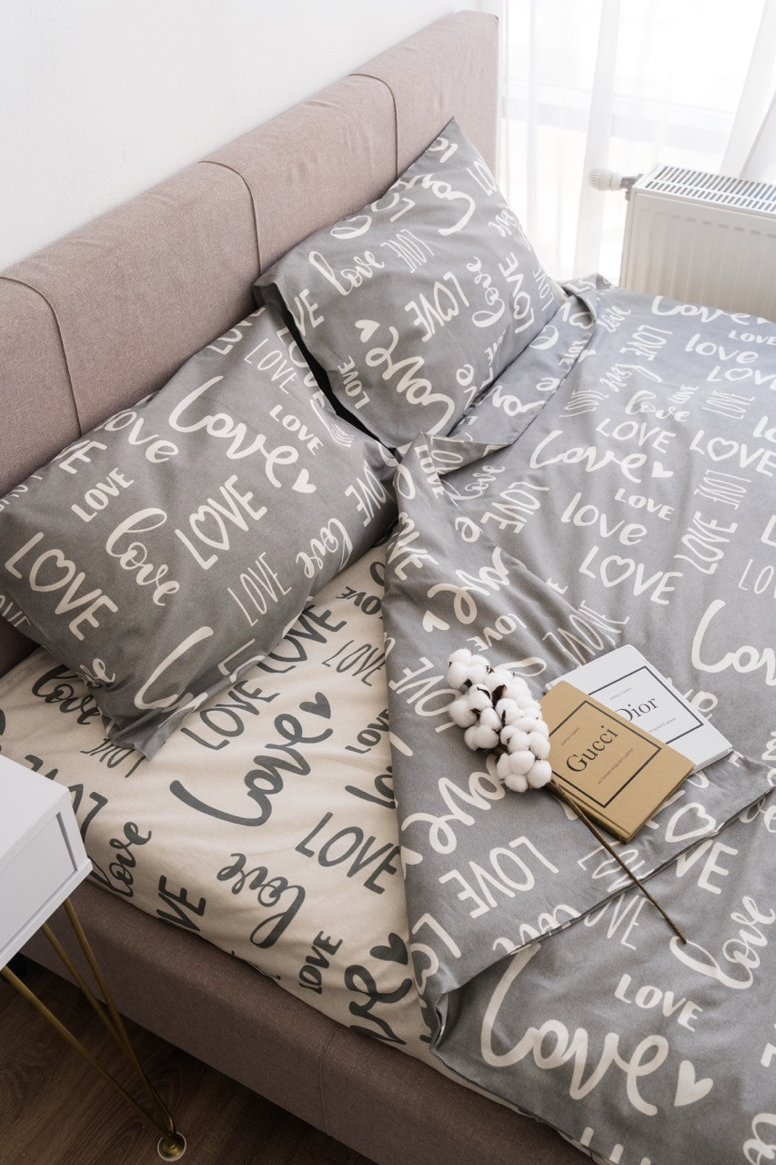 Комплект постельного белья Блакiт 1.5сп Love 615013/615014 41242/0 — фото 3