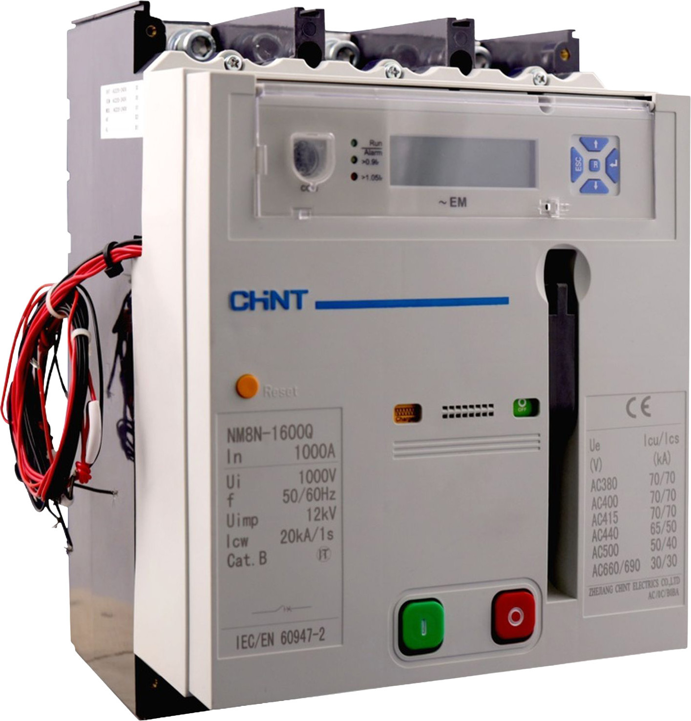 Выключатель автоматический Chint NM8N-1600S EM 3Р 1250A 50кА / 263292