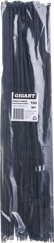 Стяжка для кабеля Gigant G/1/10 (черный,100 шт) — фото 4