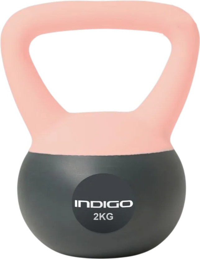Гиря Indigo Sport IN405 (2кг, розово-серый)