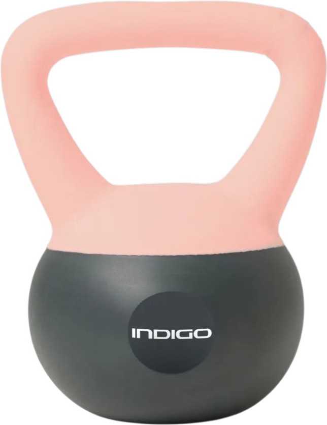 Гиря Indigo Sport IN405 (6кг, розово-серый)