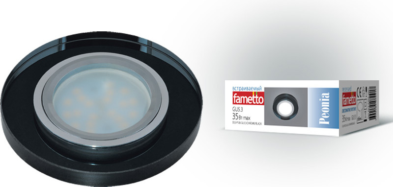 Точечный светильник Fametto DLS-P106 GU5.3 CHROME/BLACK / 09995 — фото 2