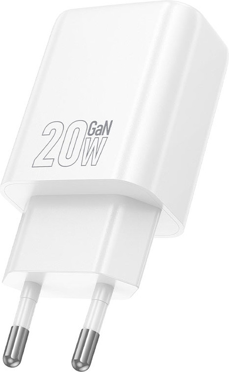 Адаптер питания сетевой Hoco N61 20Вт 3А QC3.0/PD 1xUSB 1xType-C (белый) — фото 4