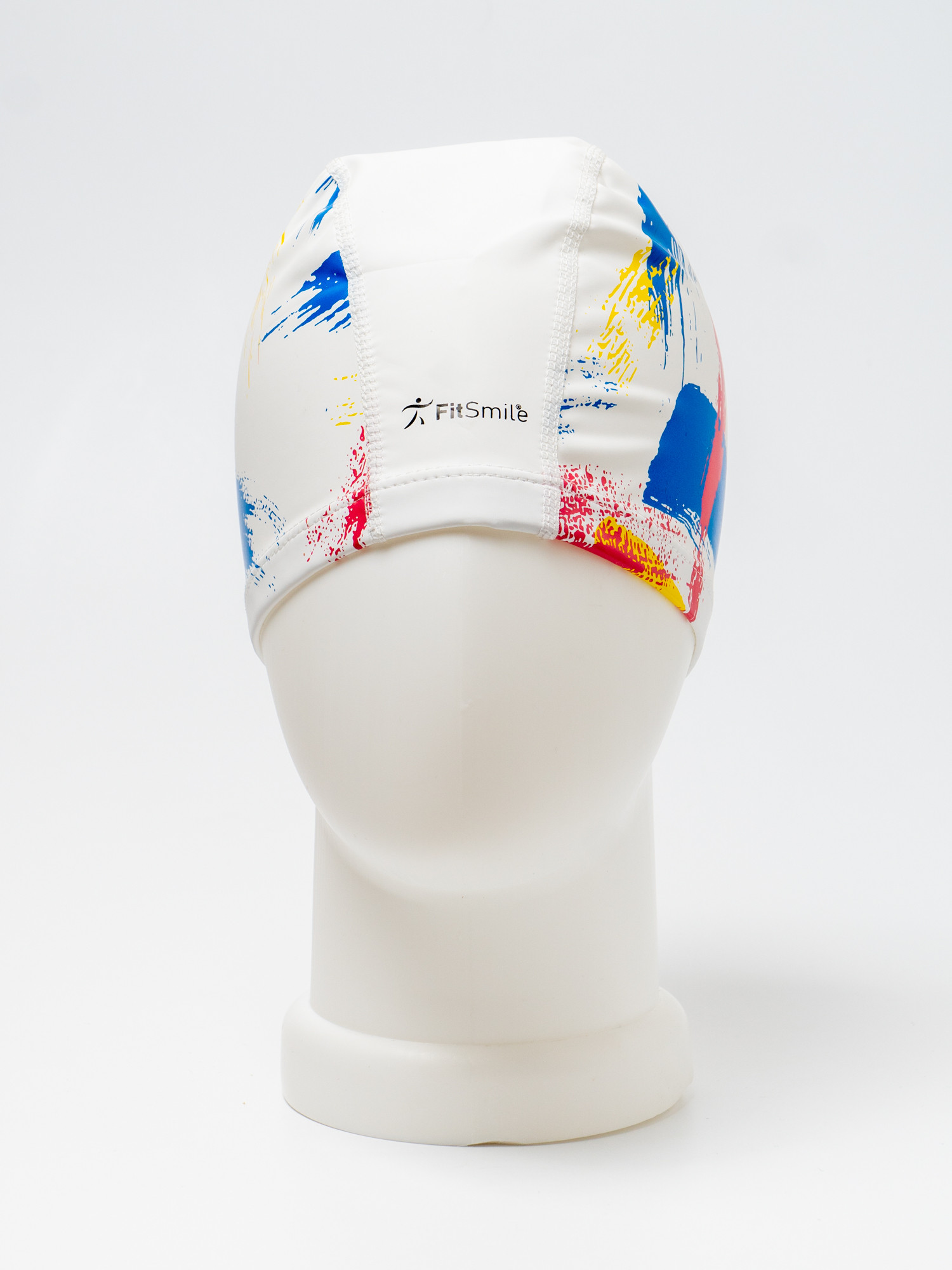Шапочка для плавания FitSmile B950 / 32772 (белый разводами) — фото 4