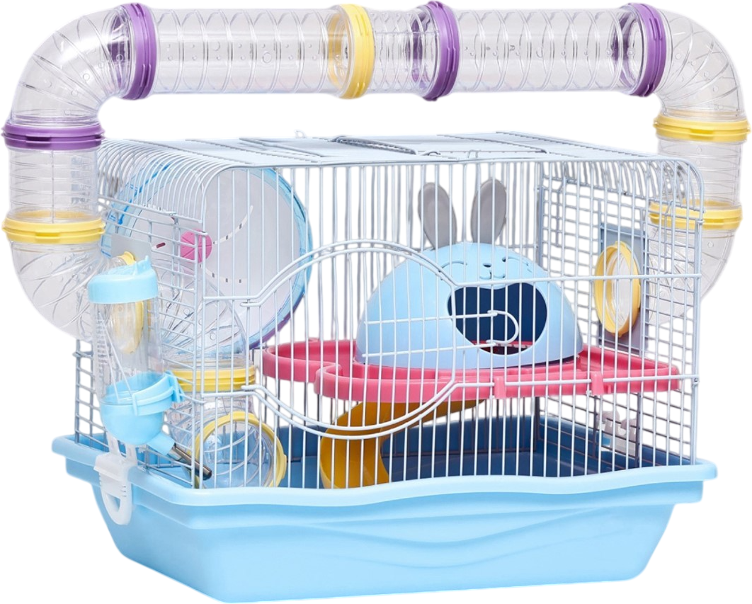 Клетка для грызунов Пижон 37x27x30см / 9945286 (синий)